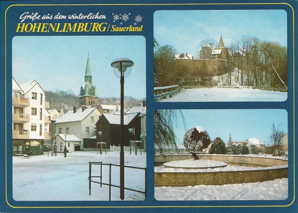 Grüße aus dem winterlichen Hohenlimburg Sauerland