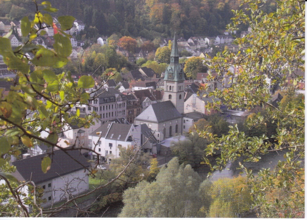 Blick auf die ev.-reformierte Kirche