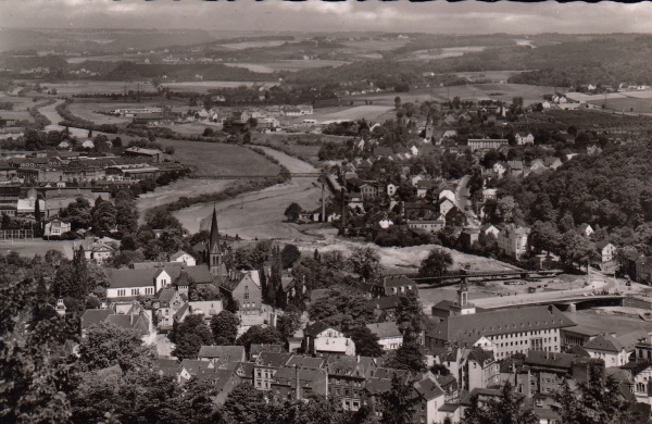 Hohenlimburg - Bau der Stennertbrücke um 1958