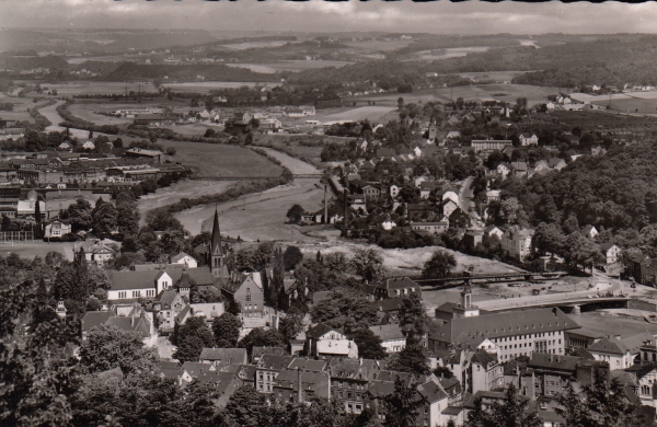 Bau der Stennertbrücke um 1958