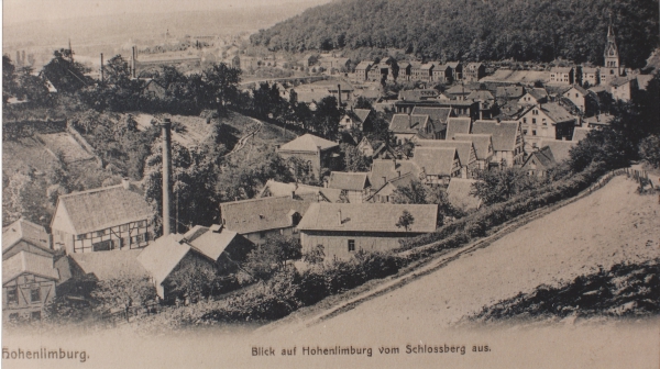Hohenlimburg Blick auf Hohenlimburg vom Schlossberg aus - Wesselbach