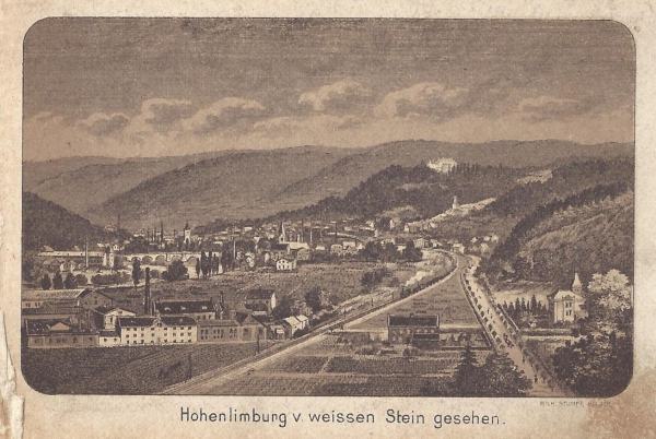 Hohenlimburg v. weissen Stein gesehen