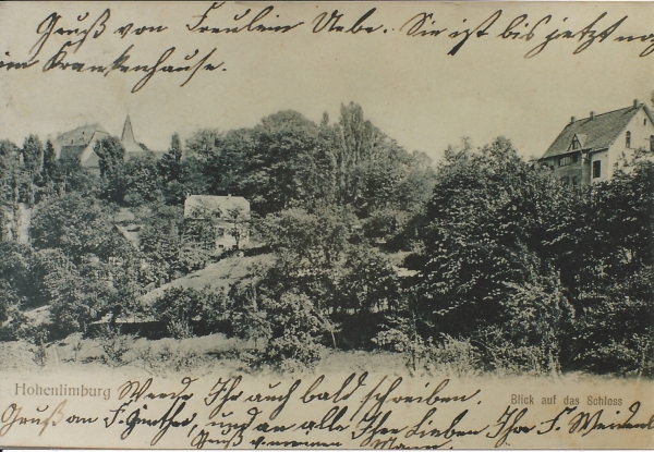 Hohenlimburg Blick auf das Schloss