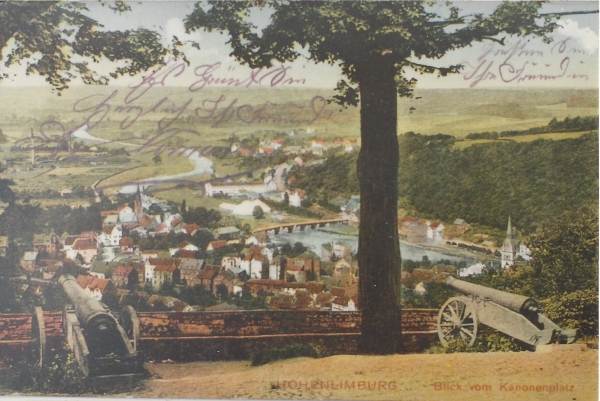 Hohenlimburg Blick vom Kanonenplatz