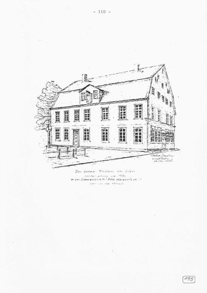 Das ehemal. Rathaus der Stadt Hohenlimburg um 1950