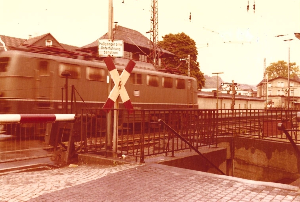 Alter Bahnübergang 1974