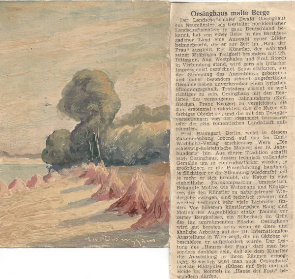 Landschaftsmaler Ewald Oesinghaus