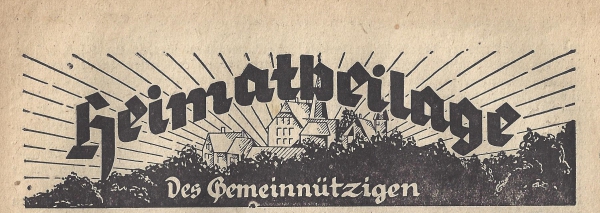 Heimatbeilage des Gemeinnützigen 1937