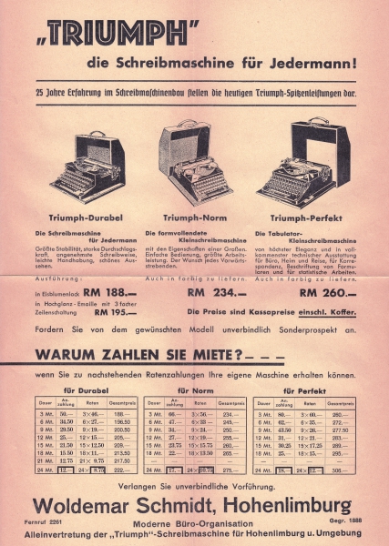 Woldemar Schmidt, Hohenlimburg