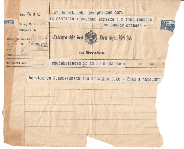 Telegraphie des Deutschen Reichs