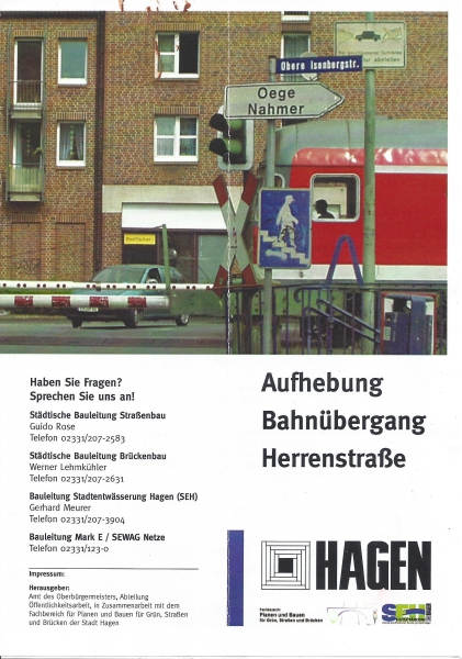 Aufhebung Bahnübergang Herrenstraße