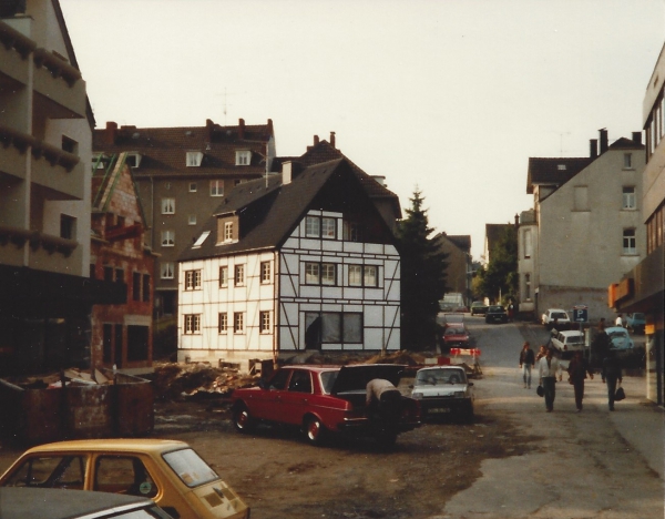 Cafe "Am Dorfplatz" vor der Fertigstellung