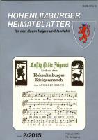 2015 02 Ausschnitt aus einer Sonderpostkarte mit dem 3-strophigen Schützenmarsch, den Zündorf dem Allgemeinen Schützen-Verein e. V. Hohenlimburg (gegr. 1834) widmete