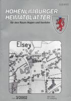 2002 03 Das Dorf Elsey mit der Schule. Ausschnitt aus dem farbigen Stadtplan von Hohenlimburg in der Zeit der 30er Jahre. Foto: Slg. W. Bleicher