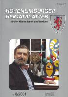 2001 08 Der Künstler Richard Röder mit seinen gleichermaßen geheimnisvollen wie frabfrohen Objekten im Atelier, 1998