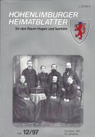 1997 12 Boecker-Brunes Haus in der Wesselbach. Hinten v. l.: Wilhelm Kersberg, Emma B. geb. Holtschmidt, ihr Mann Julius Boecker, Gustav Wenke (Schwager); ...