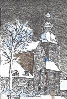 Stiftskirche im Winter