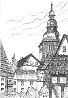 Stiftskirche vom Hof Menken