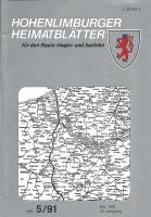1991 05 Hohenlimburgs Partnerstadt Lièvin und seine geographische Lage Ende 1915.