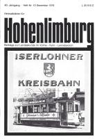1979 12 Schriftzug, Wappen und Wagen Nr. 26 der ehemaligen Iserlohner Kreisbahn. Foto: Archiv Reinhard Schmitz, Schwerte