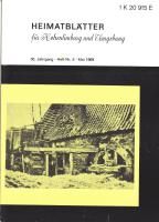 1969 05 Der ehemalige Lüttringhaussche Hammer, erbaut um 1700, stand an der Einmündung des Woerdener Baches in den Nahmer Bach