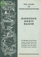 Gebrüder Grote Hagen 1825 - 1950 Gebrüder Grote Hagen 1825 - 1950