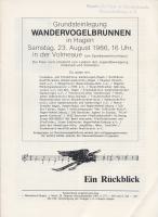 Wandervogelbrunnen Grundsteinlegung in Hagen