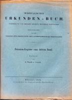 Westfälisches Urkunden-Buch. Personen-Register zum dritten Band, Münster 1921