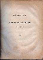 Die Urkunden des Bisthums Münster 1201 - 1300. III.