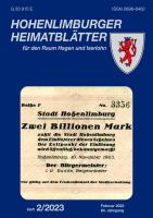 2023 02 Zwei-Billionen-Mark-Schein der Stadt Hohenlimburg vom 10. November 1923. Quelle: Stadtarchiv Hagen