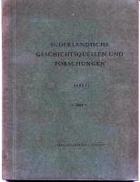 Süderländische Geschichtsquellen und Forschungen, Band I, 1954 Süderländische Geschichtsquellen und Forschungen, Band I, 1954