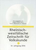 Rheinisch-westfälische Zeitschrift für Volkskunde
