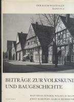 Beiträge zur Volkskunde und Baugeschichte, 1965