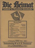 Die Heimat, 8. Jahrgang 1926 Juni, Heft 6 Die Heimat, 8. Jahrgang 1926 Juni, Heft 6