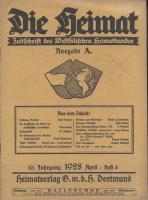 Die Heimat, Ausgabe A, 10. Jahrgang 1928 April, Heft 4