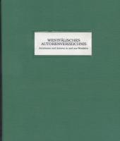 Westfälisches Autorenverzeichnis, Münster 1993