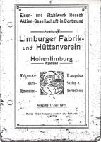 Limburger Fabrik- und Hüttenverein Hohenlimburg. Walzwerks - Erzeugnisse, 1. Juli 1911