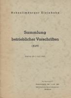 Sammlung betrieblicher Vorschriften (SbV), ab 1. Juli 1957