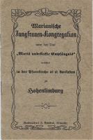 Marianische Jungfrauen-Kongregation … errichtet in der Pfarrkirche ad st. Bonifatium zu Hohenlimburg, 1898