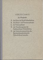 Verzeichnis der Mitglieder des Rates der Stadt Hohenlimburg, 1972