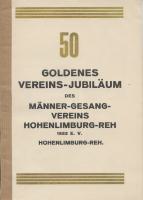 Männer-Gesang-Verein Hohenlimburg-Reh 1822 e. V.  50 Goldenes Vereinsjubiläum