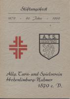 A. T. S. Hohenlimburg Nahmer 1879 e. V. 90 Jahre 1879 - 1969