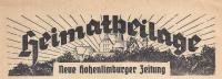 Heimatbeilage Neue Hohenlimburger Zeitung 1950