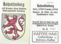 Werbemarke von Kaffee HAG