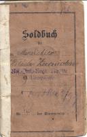 Soldbuch 1. Weltkrieg