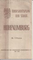 Übersichtsplan der Stadt Hohenlimburg Mai 1954